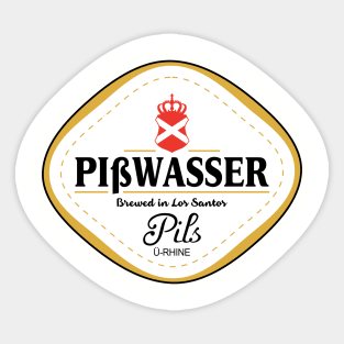 Pisswasser Beer - Brewed in Los Santos Sticker